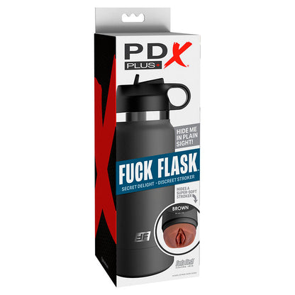 PDX PLUS - FUCK FLASK VAGINE DISCRET STROKER BROWN MODEL 2 - 6