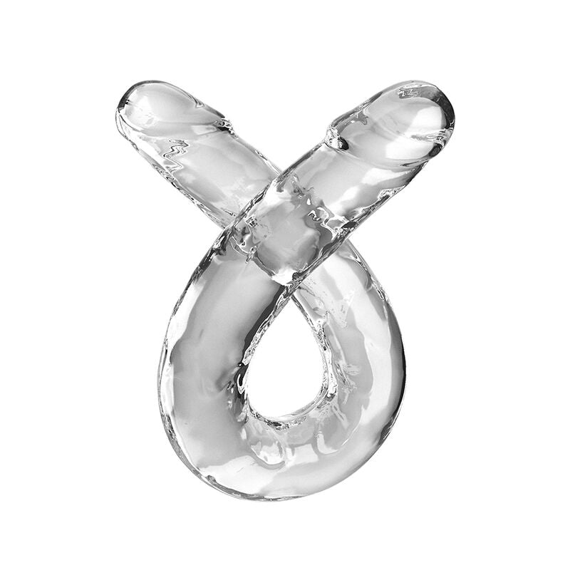 KING COCK - DOUBLE TROUBLE DOUBLE DILDO 46 CM CLEAR - 1