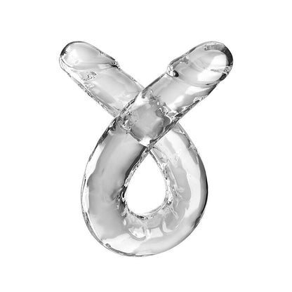 KING COCK - DOUBLE TROUBLE DOUBLE DILDO 46 CM CLEAR - 1
