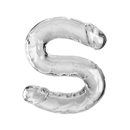 KING COCK - DOUBLE TROUBLE DOUBLE TROUBLE 46 CM TRANSPARENT