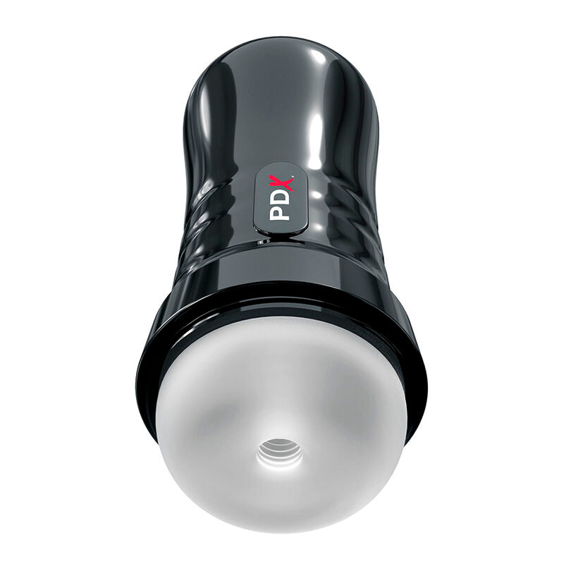 PDX EXTREME - SLIDE &amp; GLIDE SELF-LUBRICATING TRANSPARENT MASTURBATOR
