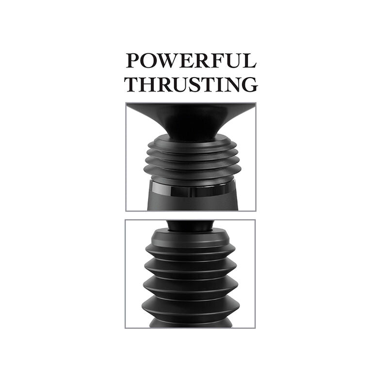 FETISH FANTASY SERIES - BODY DOCK CLAMP FOR DILDO THRUSTER WITH 7 THRUST MODES BLACK