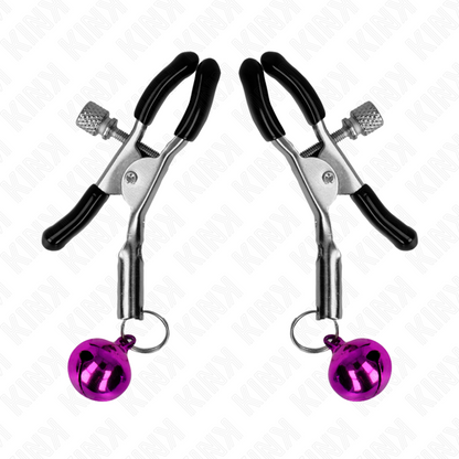 KINK - PURPLE SINGLE BELL NIPPLE CLAMP 6 CM - 4