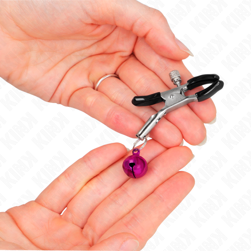 KINK - PURPLE SINGLE BELL NIPPLE CLAMP 6 CM - 1