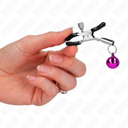 KINK - PURPLE SINGLE BELL NIPPLE CLAMP 6 CM - 3