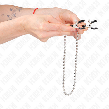 KINK - 30CM BEADED CHAIN ​​NIPPLE CLAMPS