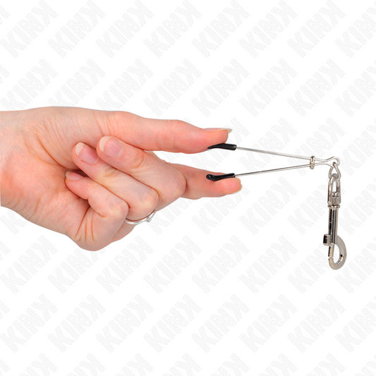 KINK - THIN HOOK NIPPLE CLAMP SILVER 7 CM - 1