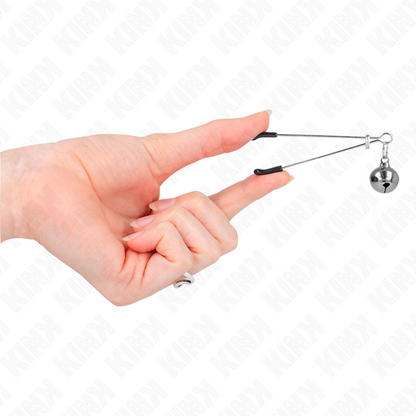 KINK - THIN BELL NIPPLE CLAMPS SILVER 7 CM - 3