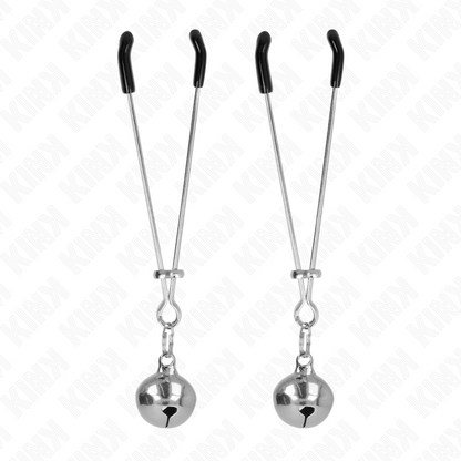 KINK - THIN BELL NIPPLE CLAMPS SILVER 7 CM - 4