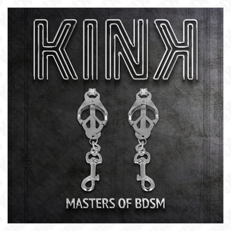 KINK - JAPANESE CLOVER NIPPLE CLAMPS WITH HOOKS SILVER - 2