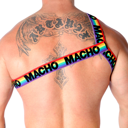 MACHO - ROMAN HARNESS PRIDE L/XL - L/XL / WHITE - 33