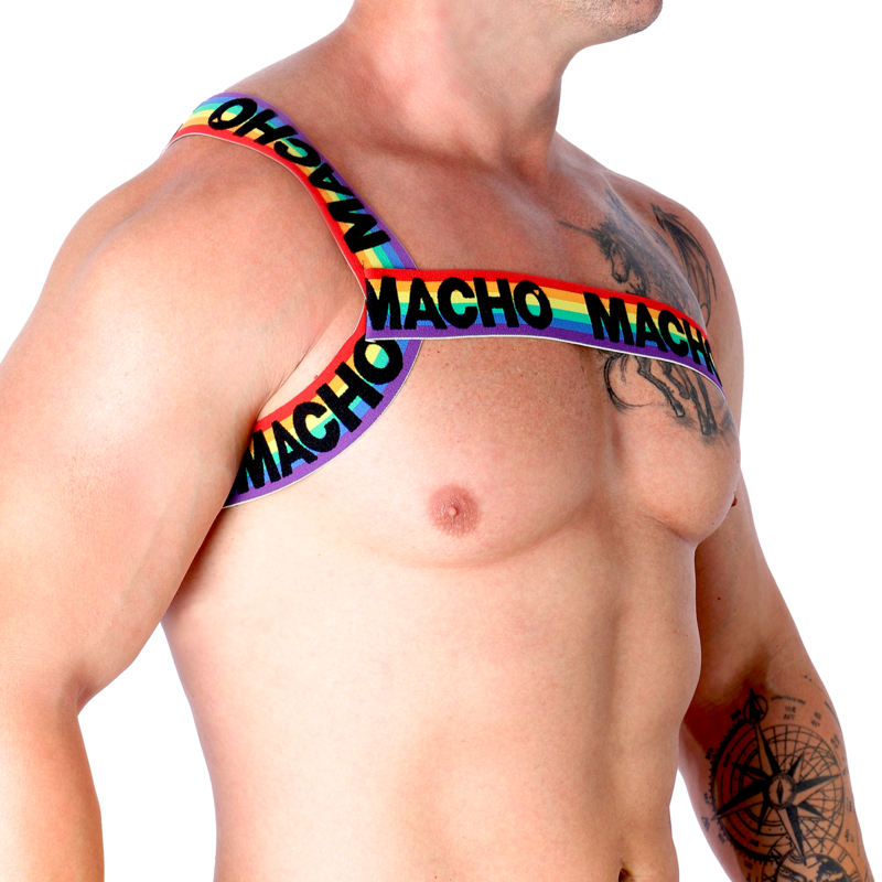 MACHO - ROMAN HARNESS PRIDE L/XL - L/XL / WHITE - 38