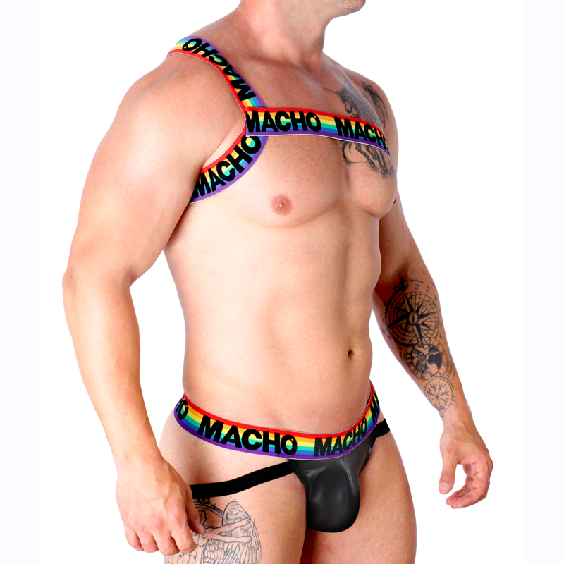MACHO - ROMAN HARNESS PRIDE L/XL - L/XL / WHITE - 39