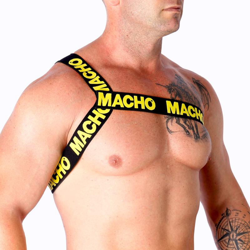 MACHO - ROMAN HARNESS PRIDE L/XL - S/M / WHITE - 6