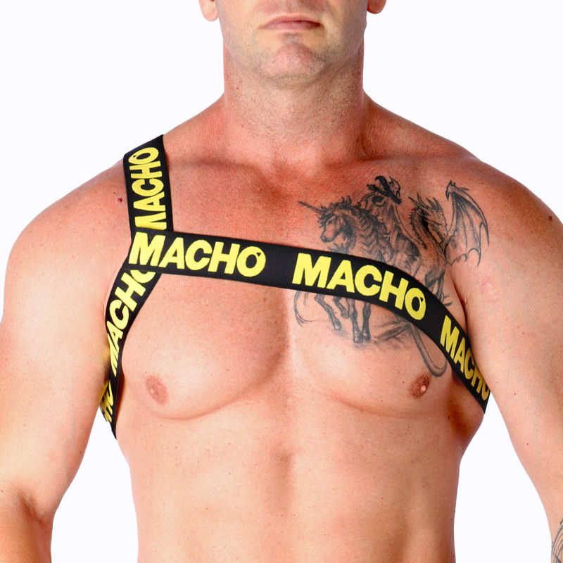 MACHO - ROMAN HARNESS PRIDE L/XL - S/M / YELLOW - 8