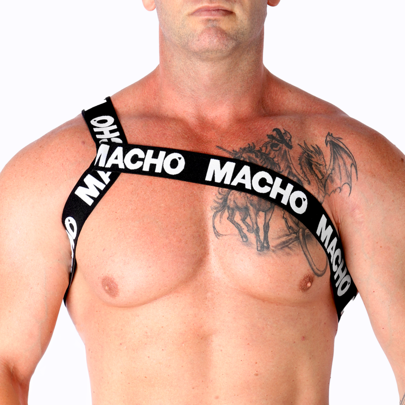 MACHO - ROMAN HARNESS PRIDE L/XL - S/M / WHITE - 4