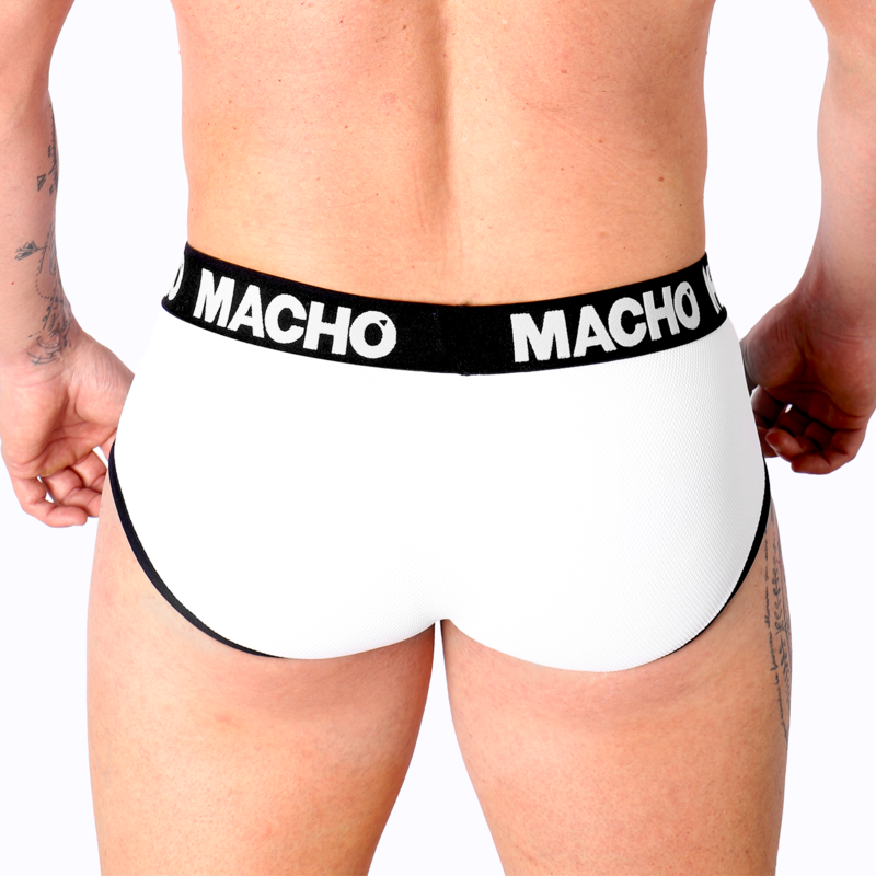 MACHO - MS30BL WHITE SLIP XL