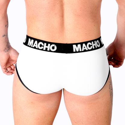 MACHO - MS30BL WHITE SLIP XL
