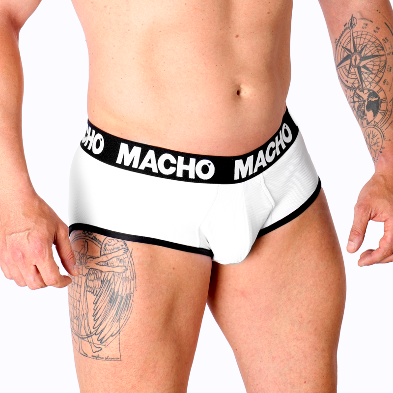 MACHO - MS30BL WHITE SLIP XL
