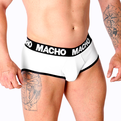 MACHO - MS30BL WHITE SLIP XL