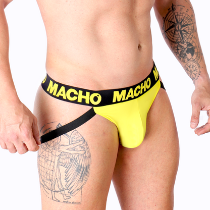 MACHO - MX25A JOCK JAUNE LYCRA S