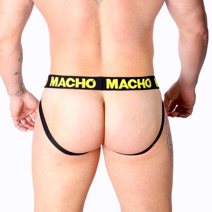 MACHO - MX25A JOCK JAUNE LYCRA S