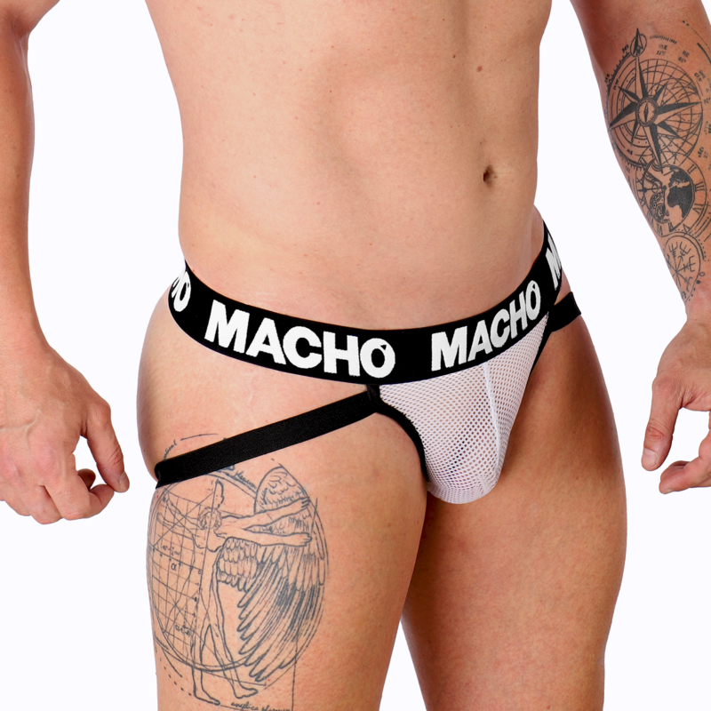 MACHO - MX26X1 JOCK GRID WHITE XL