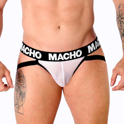 MACHO - MX26X1 JOCK GRID WHITE XL - S - 6