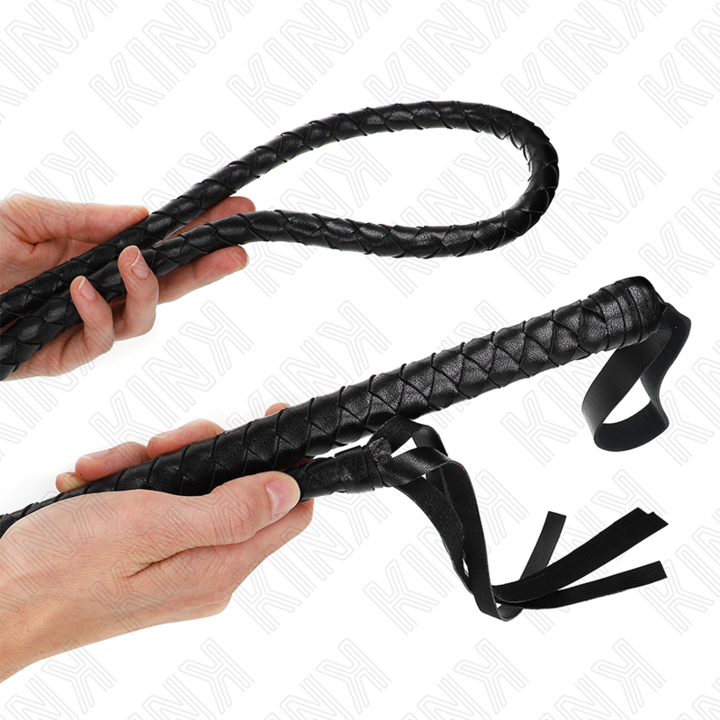 KINK - LONG BLACK SNAKE WHIP 210 CM - 3