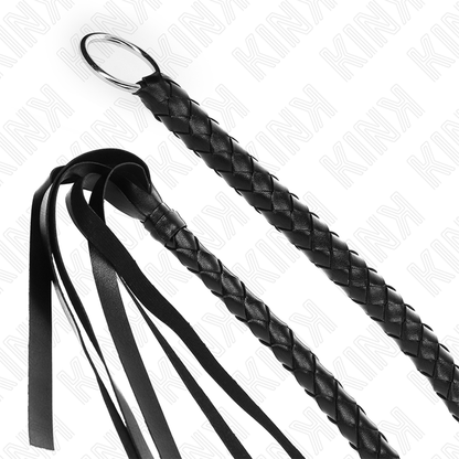 KINK - SNAKE WHIP WITH BLACK HAND RING 65 CM - 4