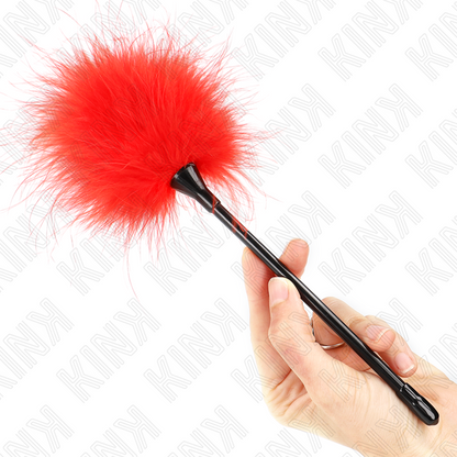KINK - RED TICKLE FEATHERS USED FOR THE BONDAGE KIT 27 CM - 4