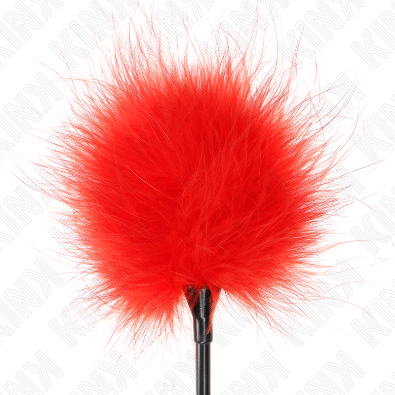 KINK - RED TICKLE FEATHERS USED FOR THE BONDAGE KIT 27 CM - 3