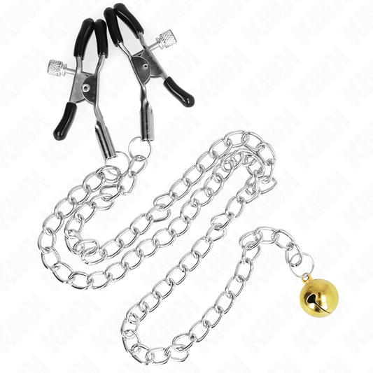 KINK - CHAIN NIPPLE CLAMPS WITH BELL 30 CM - 1