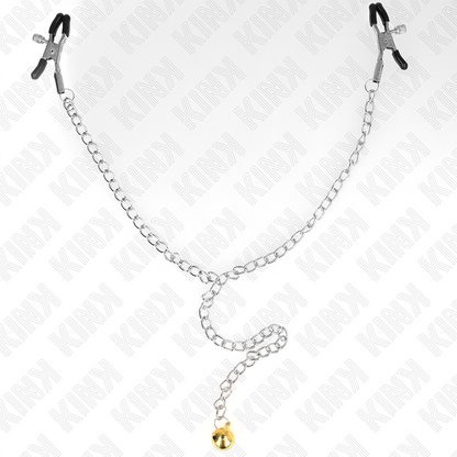 KINK - CHAIN NIPPLE CLAMPS WITH BELL 30 CM - 4