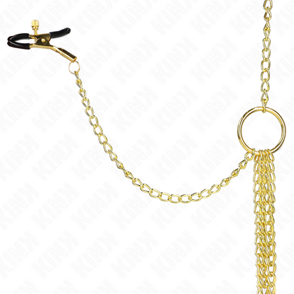 KINK - 4 NIPPLE AND CLIT CLAMPS ADJUSTABLE GOLD - 3