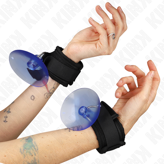 KINK - SUCTION CUP WRIST RESTRAINTS BLACK 29-40 CM X 5 CM - 1