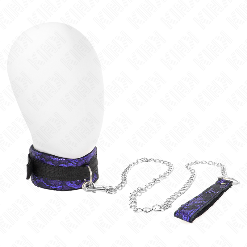 KINK - SHORT VELVET LACE NECKLACE WITH BELT 105 CM WITH NYLON TRIM 44 X 5.5 CM - 1