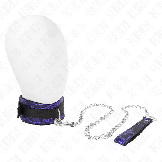 KINK - SHORT VELVET LACE NECKLACE WITH BELT 105 CM WITH NYLON TRIM 44 X 5.5 CM - 1