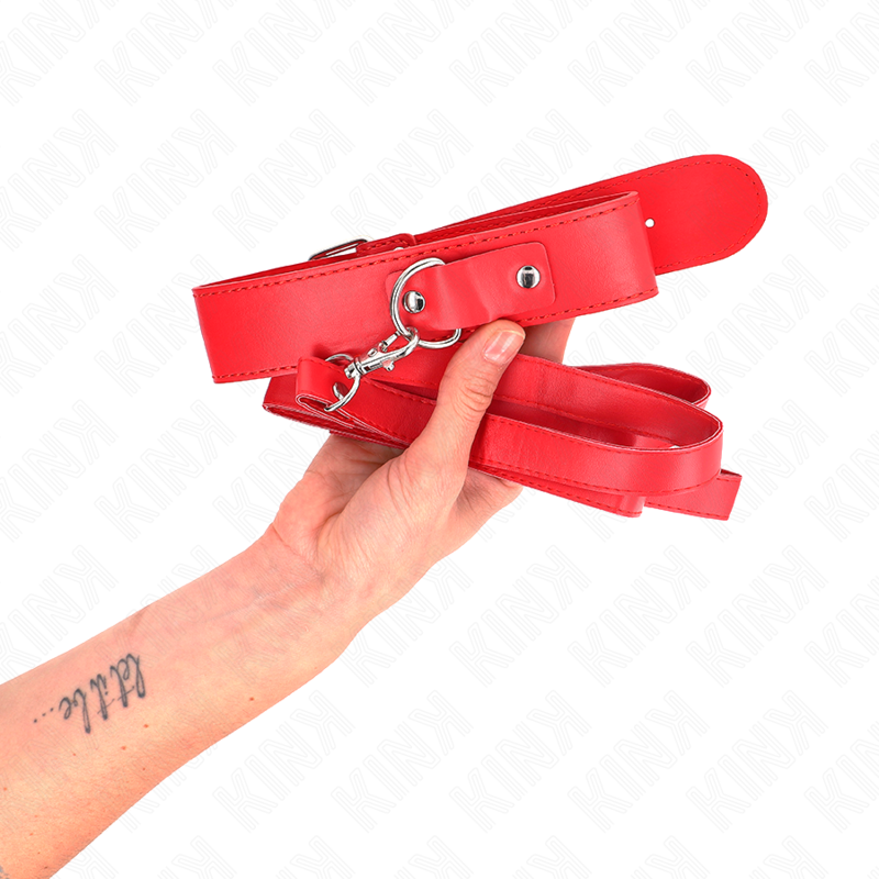 KINK - NECKLACE WITH BELT 116 CM ROJO STRAP ADJUSTABLE 32-50 CM X 8 CM - 2