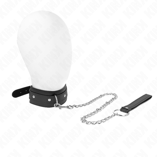 KINK - NECKLACE WITH LEASH 65 CM 1 RING ADJUSTABLE 38-49 CM X 5 CM - 1