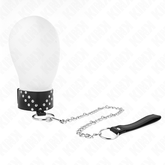 KINK - NECKLACE WITH BELT 65 CM WITH V RIVET ADJUSTABLE 36-43 CM X 5 CM - 1