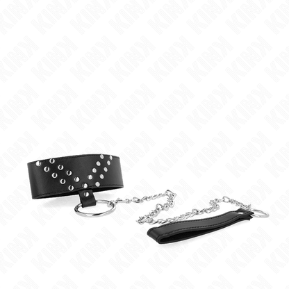 KINK - NECKLACE WITH BELT 65 CM WITH V RIVET ADJUSTABLE 36-43 CM X 5 CM - 2