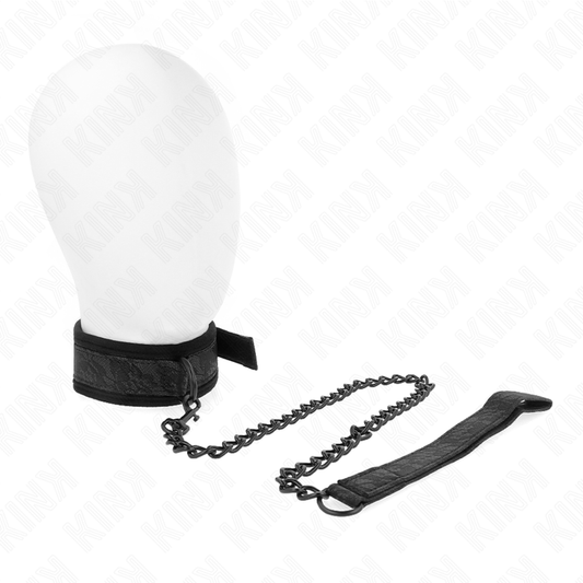 KINK - BASIC MODEL COLLAR WITH LEASH 77 CM MODEL 5 AJUSTABLE 34-54 CM X 5 CM - 1