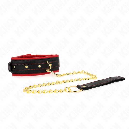 KINK - COLLAR WITH PLAIN FABRIC LEASH ADJUSTABLE 33-48 CM X 5.7 CM - 1