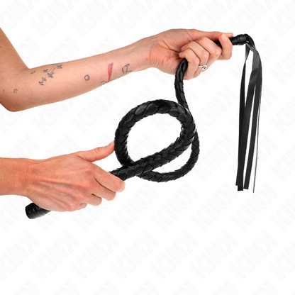 KINK - LONG WHIP WITH BEADS 110 CM - 2