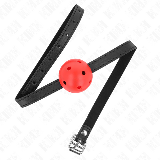KINK - SIMPLICITY ROSSO BALL GAG TRASPIRANTE 4,5 CM 62 x 1,5 CM