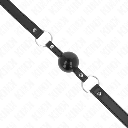 KINK - TPE BALL 4 CM GAG WITH BLACK LOCK 60 x 2 CM - 4
