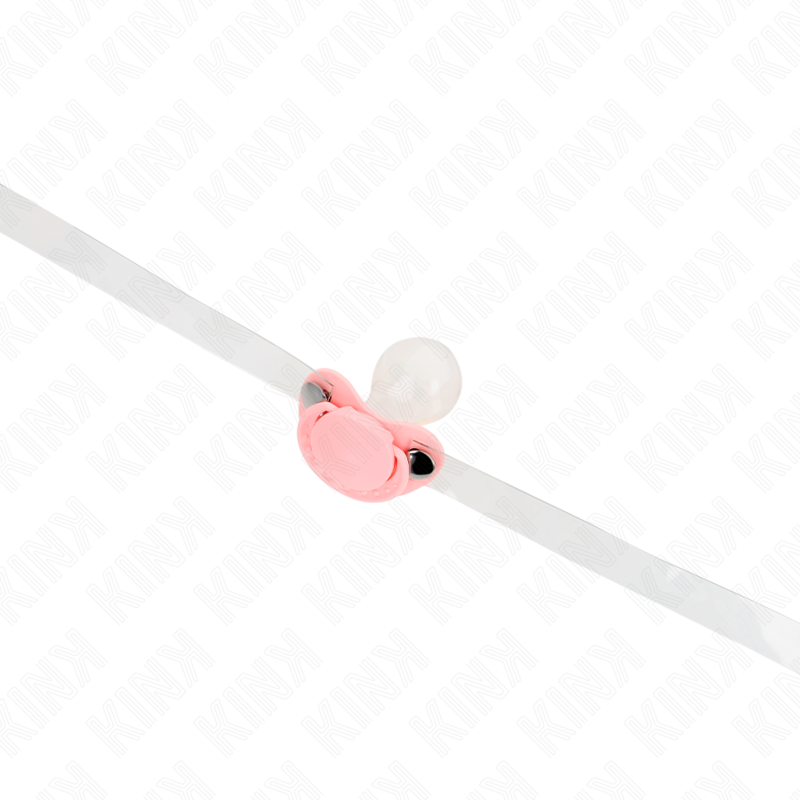 KINK - PINK PACIFIER-SHAPED GAG 5.5 x 4 CM ADJUSTABLE 43-60 CM