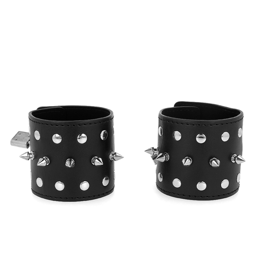 KINK - PUNK WRIST RESTRAINTS WITH SPIKES 25 X 6 CM - 1