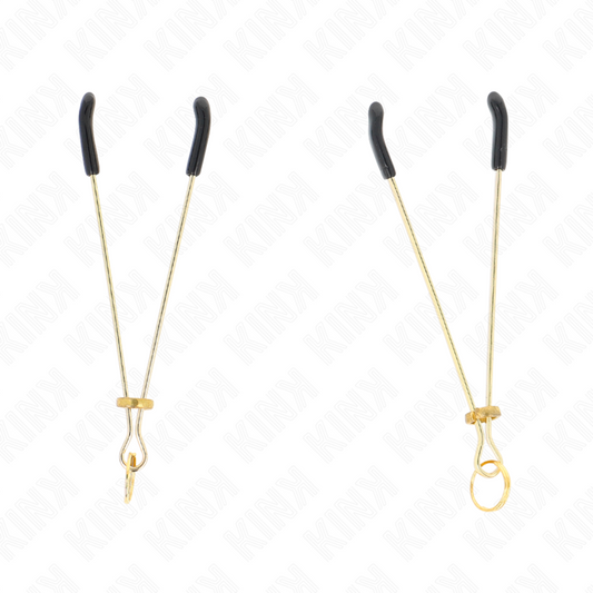 KINK - THIN NIPPLE CLAMPS GOLD 7 CM - 1